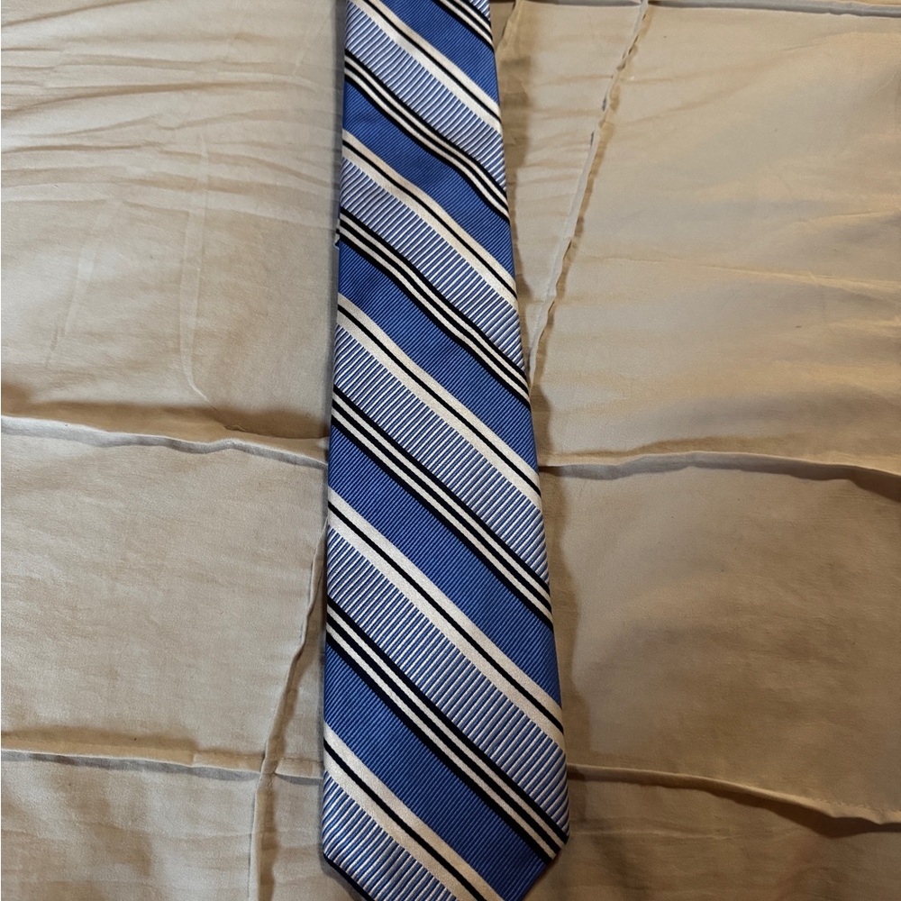 Robert Talbott Blue and Black Silk Tie